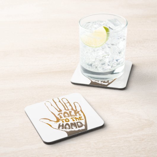 Praat met de hand bier onderzetter (Rechterzijde)