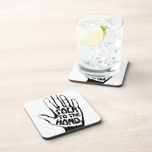 Praat met de hand bier onderzetter (Rechterzijde)