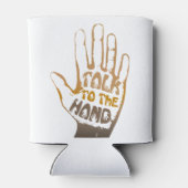 Praat met de hand blikjeskoeler (Achterkant)