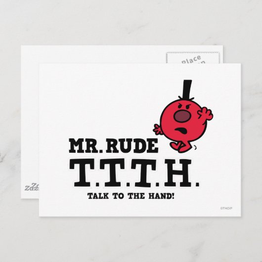 Praat met de hand briefkaart (Voorkant / Achterkant)