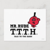 Praat met de hand briefkaart (Voorkant)