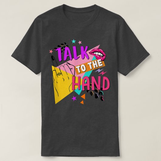 Praat Met De Hand Bruid Wordt Bruid 90s Bacheloret T-shirt (Design voorkant)