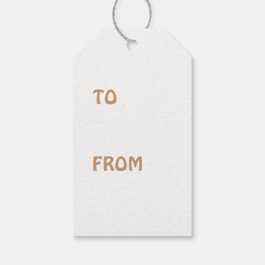 Praat met de hand cadeaulabel (Achterkant)