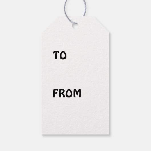 Praat met de hand cadeaulabel (Achterkant)