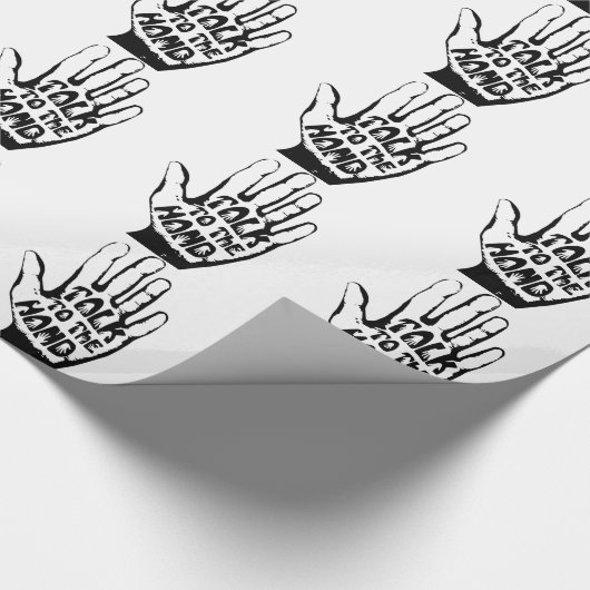 Praat met de hand cadeaupapier (Hoek)