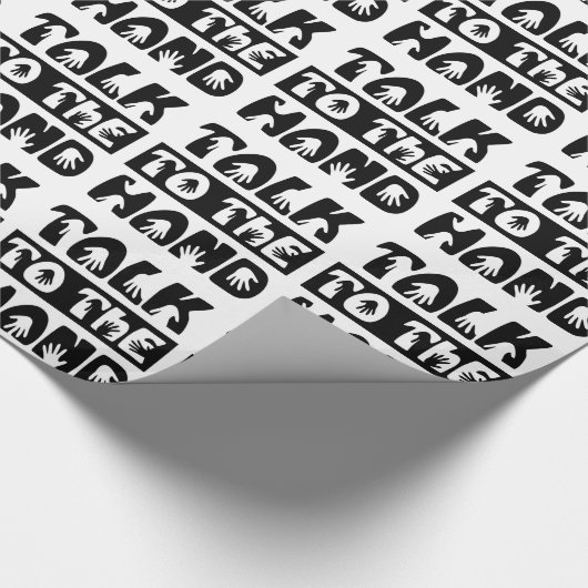 Praat met de hand cadeaupapier (Hoek)