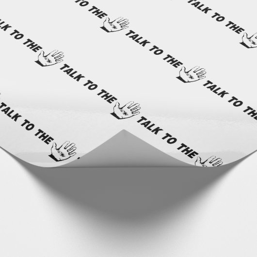 Praat met de hand cadeaupapier (Hoek)