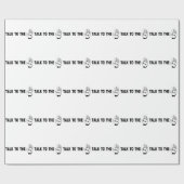 Praat met de hand cadeaupapier (Vlak)