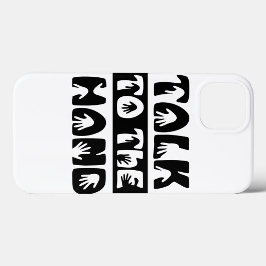 Praat met de hand Case-Mate iPhone case (Achterkant (horizontaal))