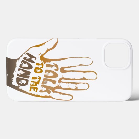 Praat met de hand Case-Mate iPhone case (Achterkant (horizontaal))