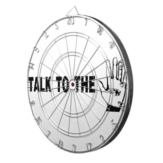 Praat met de hand dartbord (Voorkant Rechts)