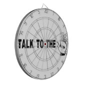 Praat met de hand dartbord (Voorkant Links)