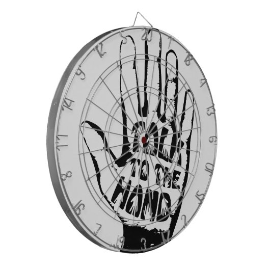 Praat met de hand dartbord (Voorkant Links)