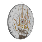 Praat met de hand dartbord (Voorkant Links)