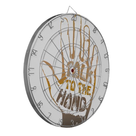 Praat met de hand dartbord (Voorkant Links)