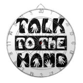 Praat met de hand dartbord (Voorkant)