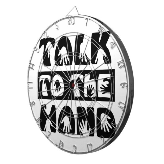 Praat met de hand dartbord (Voorkant Rechts)