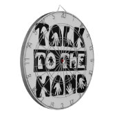 Praat met de hand dartbord (Voorkant Links)