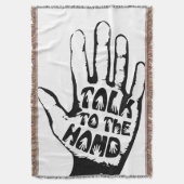 Praat met de hand deken (Voorkant Verticaal)