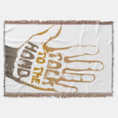 Praat met de hand deken (Voorkant)