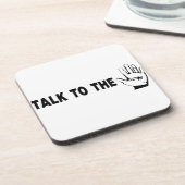 Praat met de hand drankjes onderzetter (Linkerzijde)