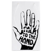 Praat met de hand klein cadeauzakje (Achterkant)