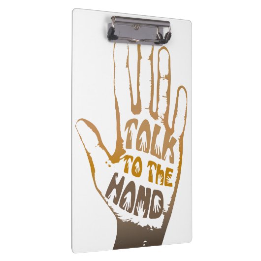 Praat met de hand klembord (Rechts)