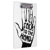 Praat met de hand klembord (Rechts)