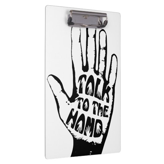 Praat met de hand klembord (Rechts)