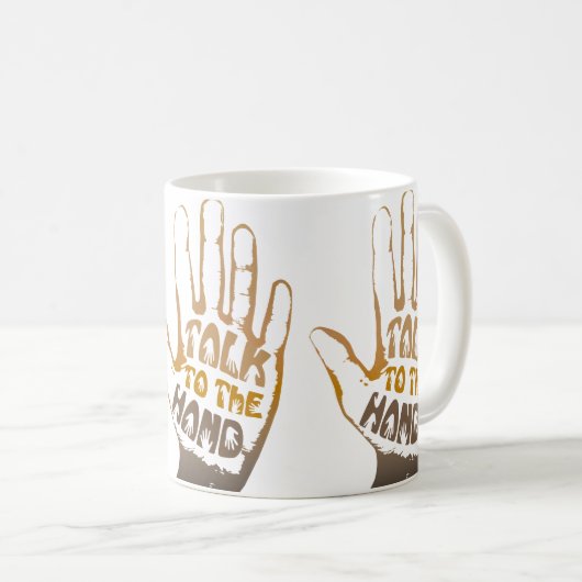 Praat met de hand koffiemok (Voorkant rechts)