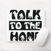 Praat met de hand muismat (Met muis)