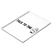 Praat met de hand notitieboek (Linkerzijde)