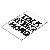 Praat met de hand notitieboek (Linkerzijde)