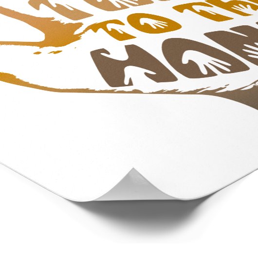 Praat met de hand poster (Hoek)