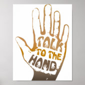 Praat met de hand poster (Voorkant)