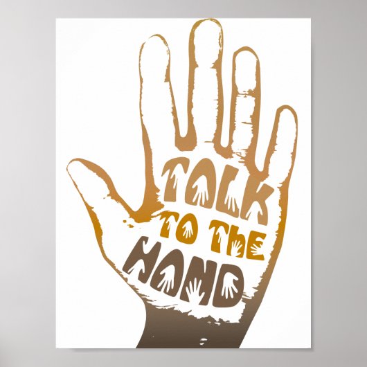 Praat met de hand poster (Voorkant)
