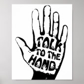 Praat met de hand poster (Voorkant)