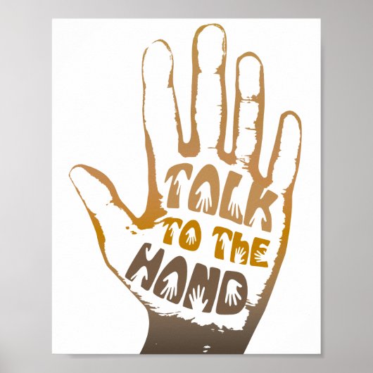 Praat met de hand poster (Voorkant)