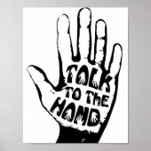 Praat met de hand poster (Voorkant)