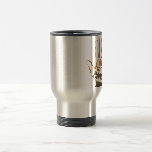 Praat met de hand reisbeker (Center)