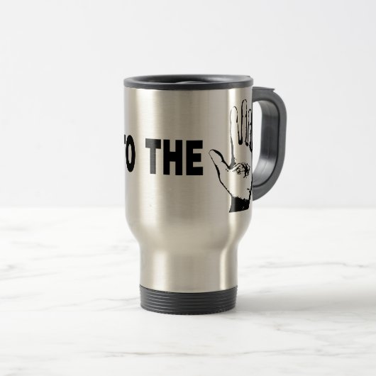 Praat met de hand reisbeker (Voorkant rechts)