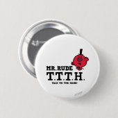 Praat met de hand ronde button 5,7 cm (Voorkant /achterkant)