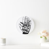 Praat met de hand ronde klok (Huis)