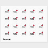 Praat met de hand ronde sticker (Vel)