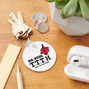 Praat met de hand sleutelhanger