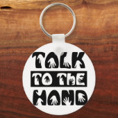 Praat met de hand sleutelhanger (Voorkant)