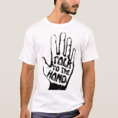 Praat met de hand t-shirt (Voorkant)