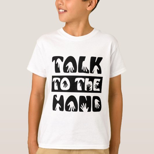 Praat met de hand t-shirt (Voorkant)