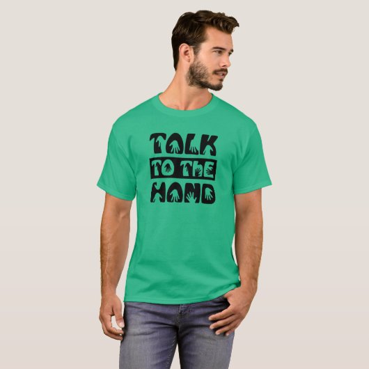 Praat met de hand t-shirt (Voorkant volledig)
