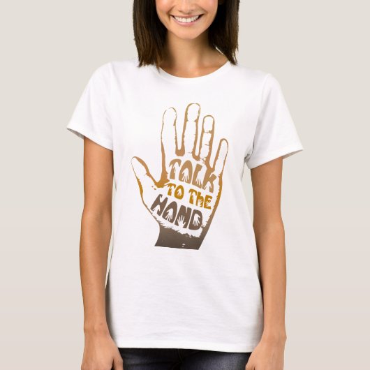 Praat met de hand t-shirt (Voorkant)